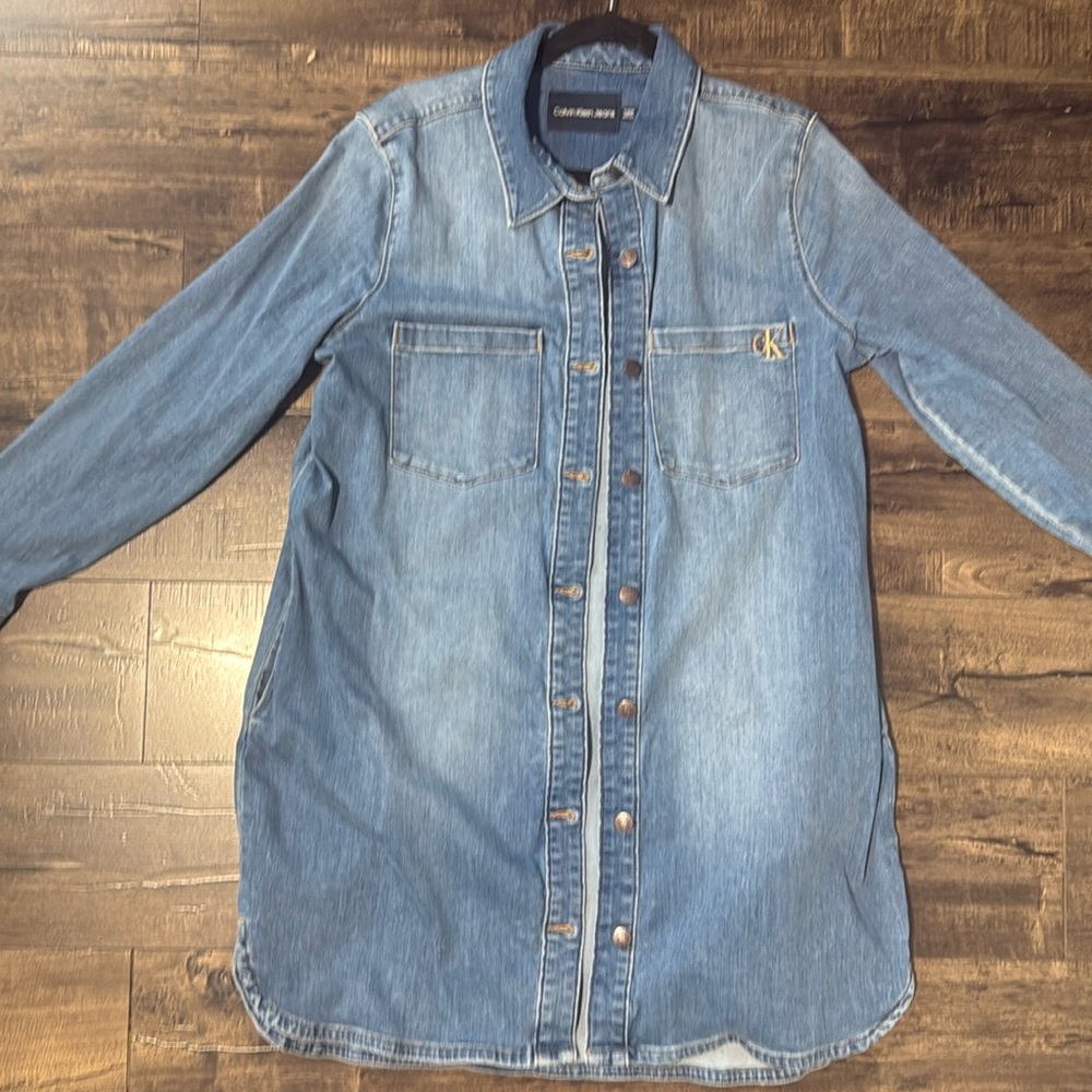 Women’s Oversized Calvin Klein Jean Jacket Size XL